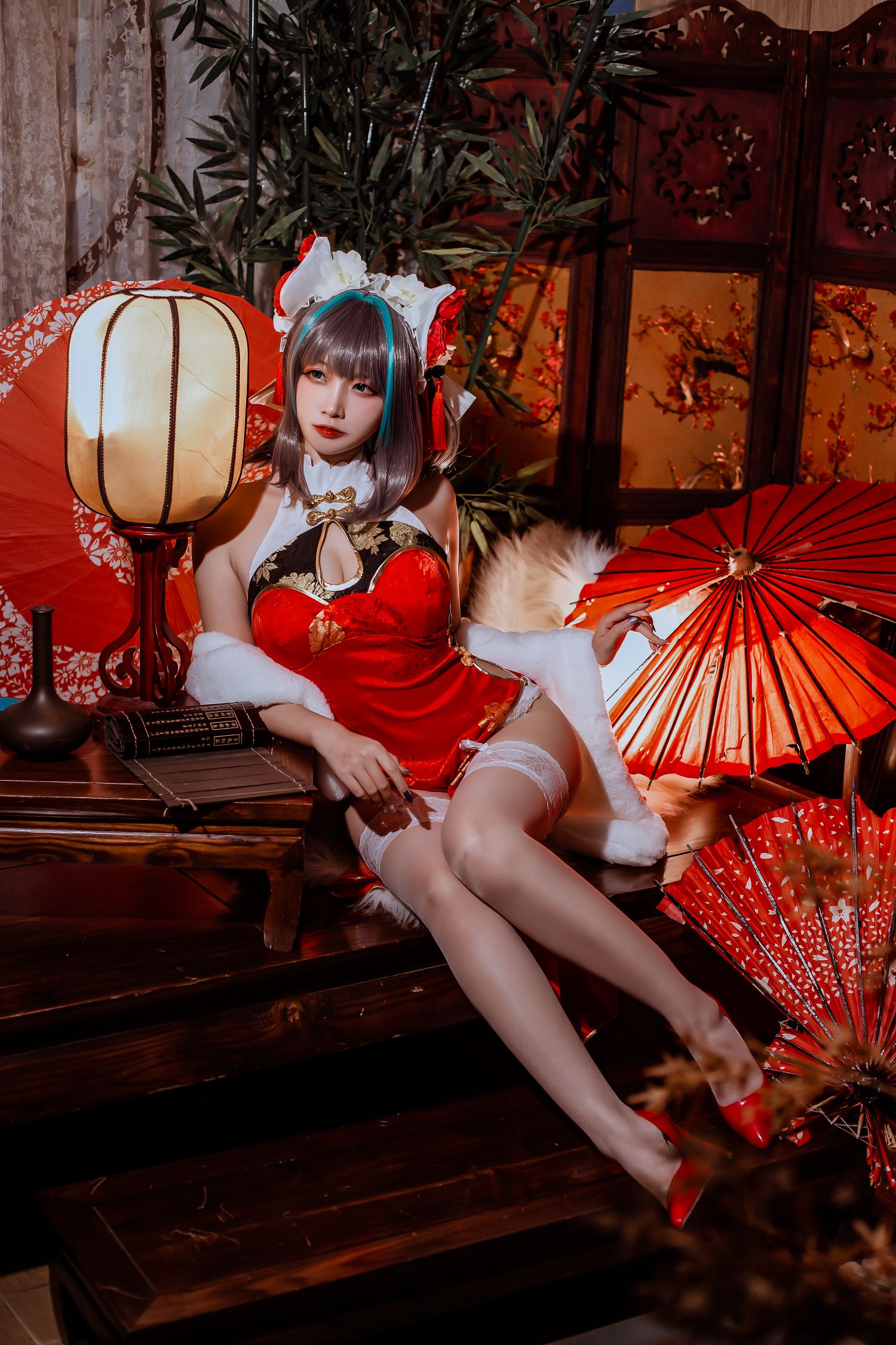图片[5]-碧蓝 柴郡旗袍-COS世界