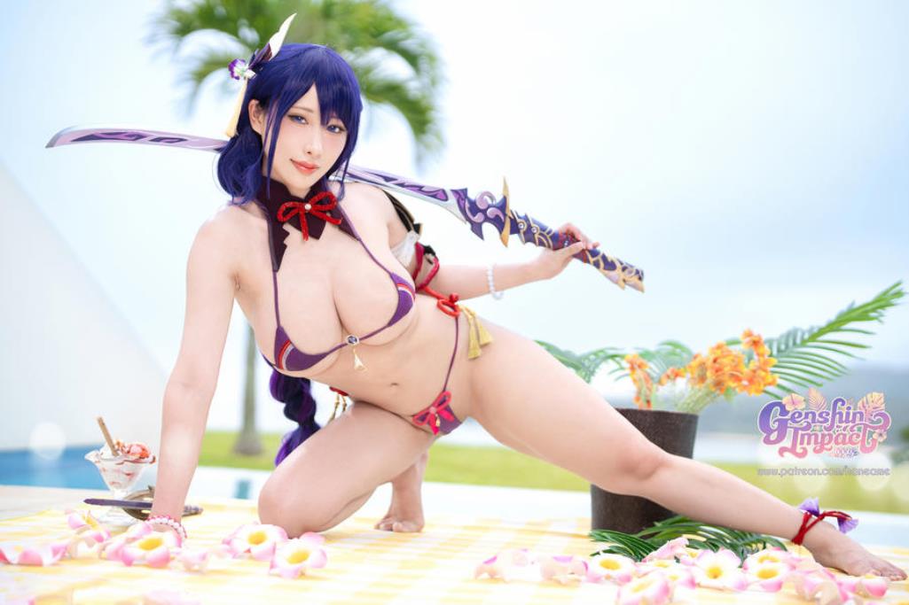 图片[5]-Hane Ame 雨波 No.231 – 原神 雷电将军写真书 91P-COS世界