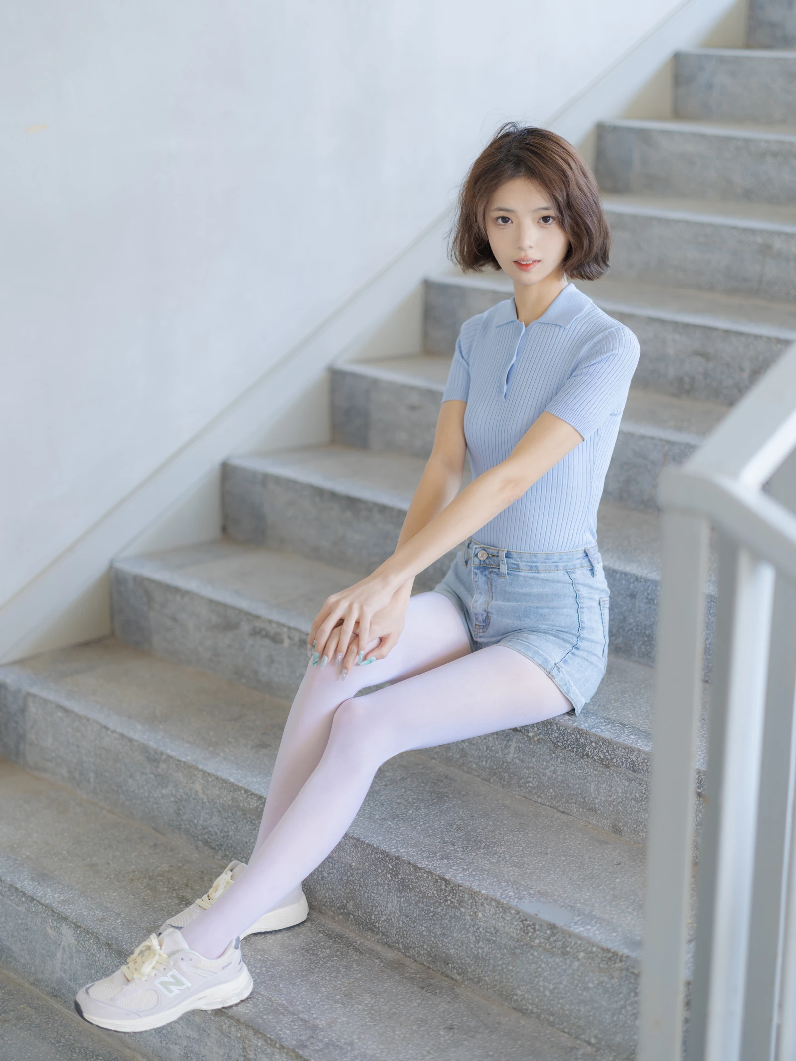 图片[2]-媛媛 白丝运动鞋 59P-COS世界