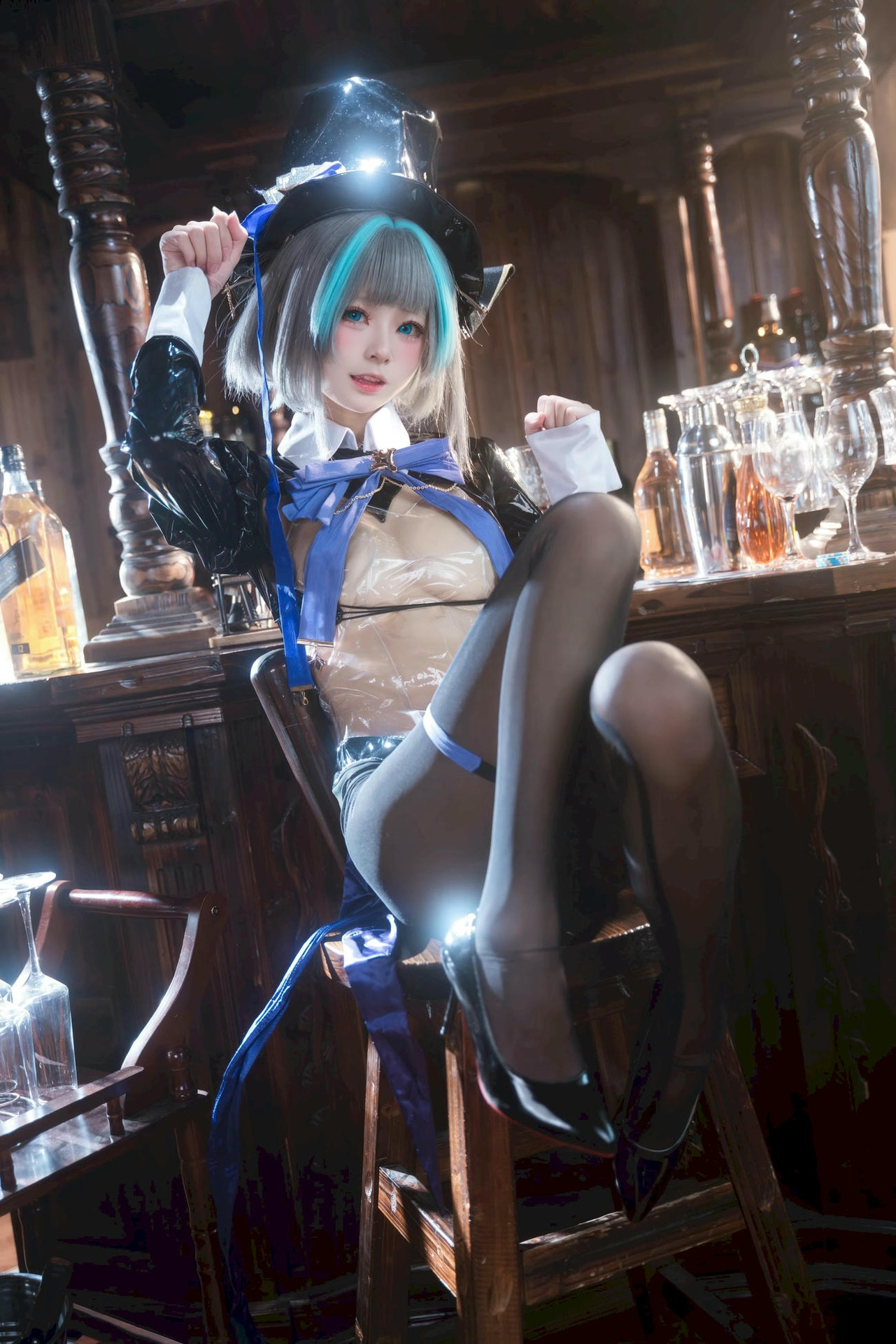 九柒喵 - 碧蓝航线 柴郡兔女郎 58P-COS世界