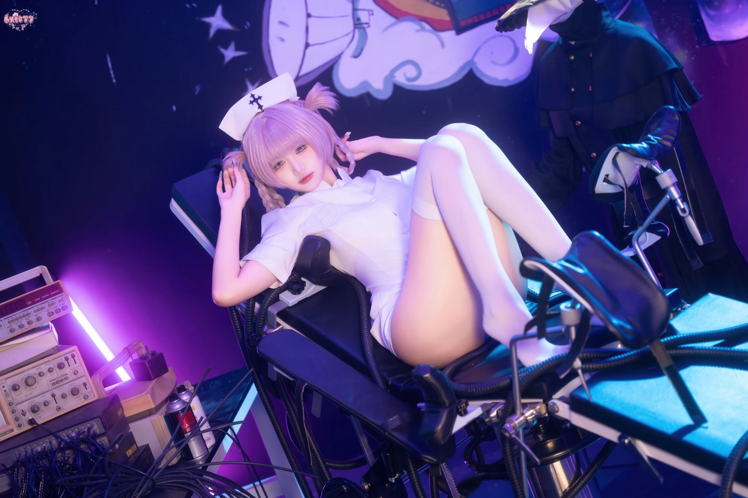 图片[2]-柒柒要乖哦 – 彻夜之歌 护士服小荠 [100P]-COS世界