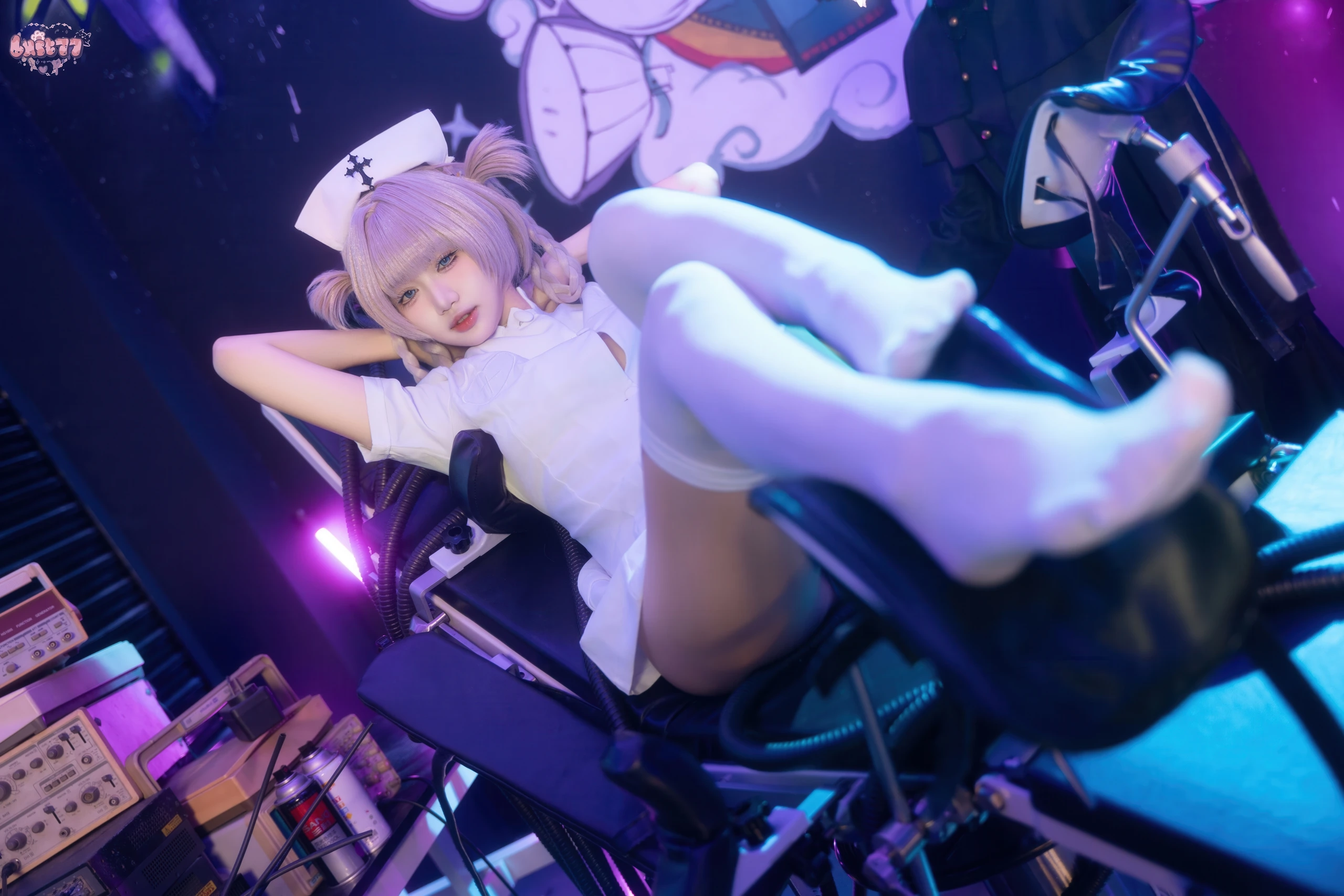 图片[4]-柒柒要乖哦 – 彻夜之歌 护士服小荠 [100P]-COS世界