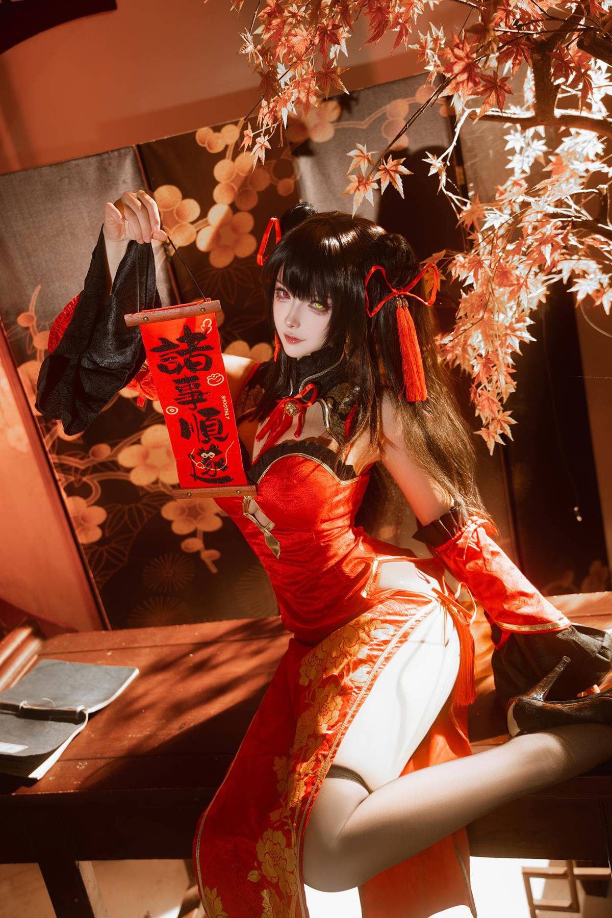 图片[3]-Seya-狮砸  – 狂三旗袍1 12P-COS世界