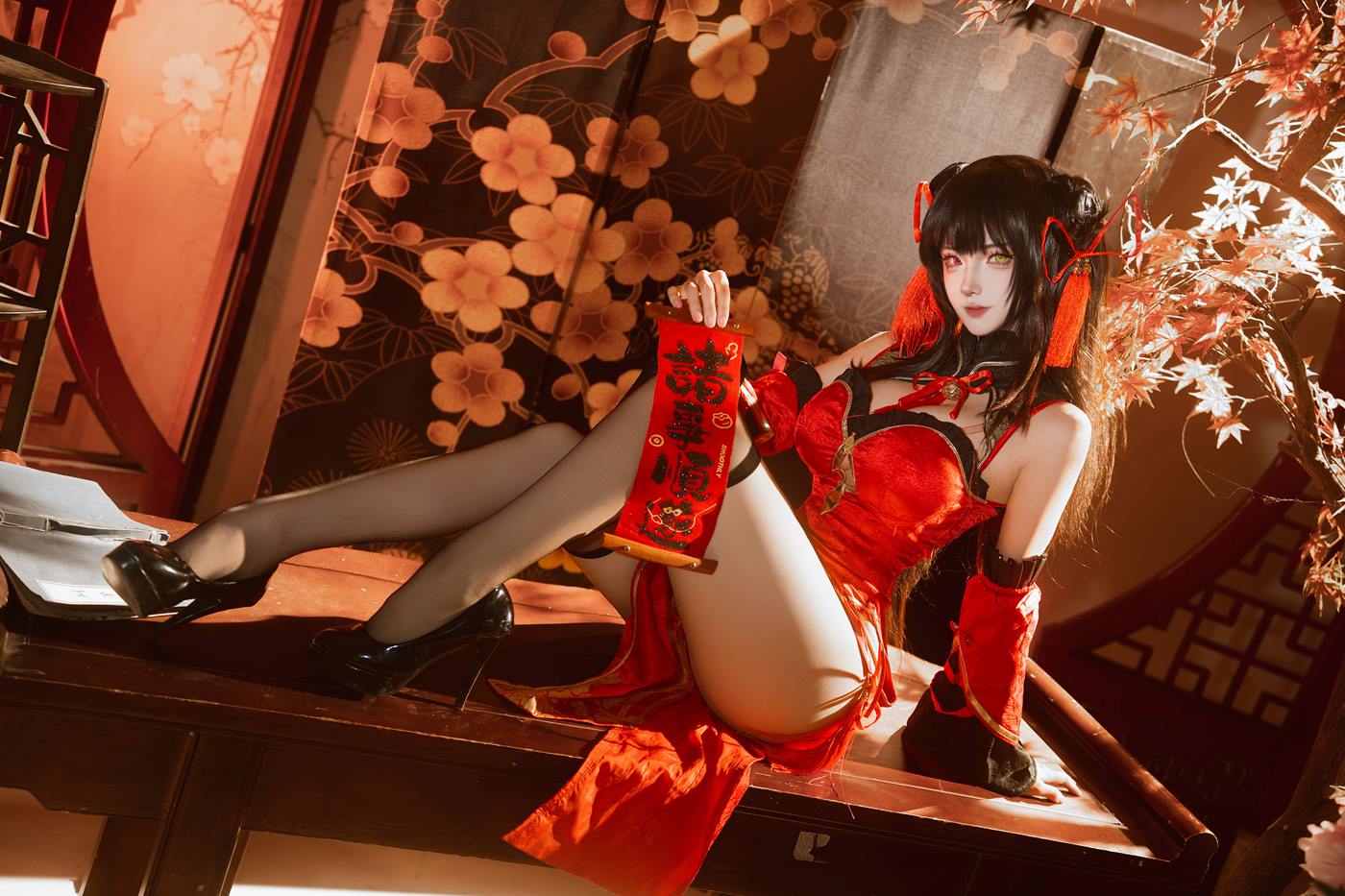 图片[4]-Seya-狮砸  – 狂三旗袍1 12P-COS世界