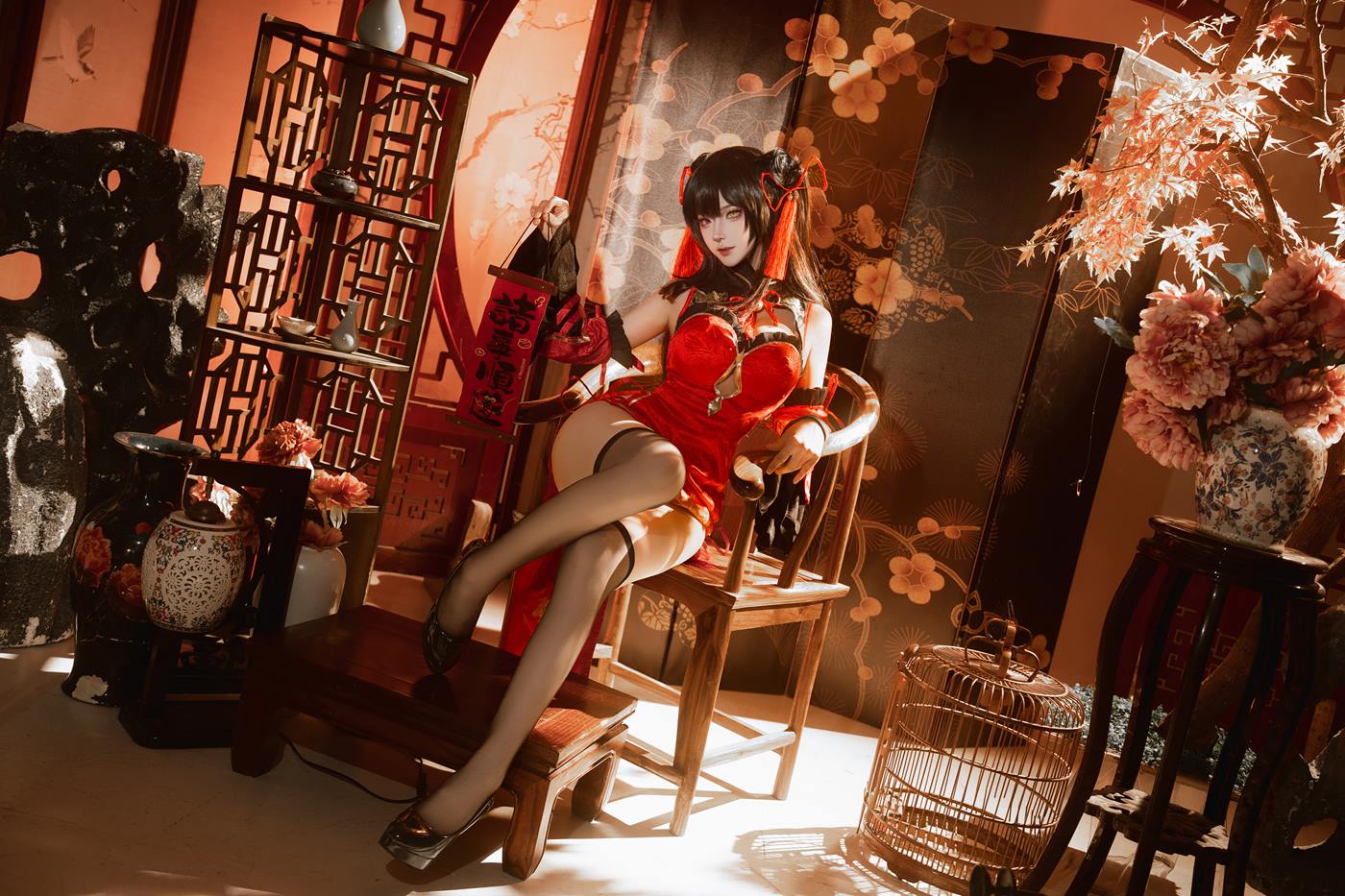 图片[5]-Seya-狮砸  – 狂三旗袍1 12P-COS世界
