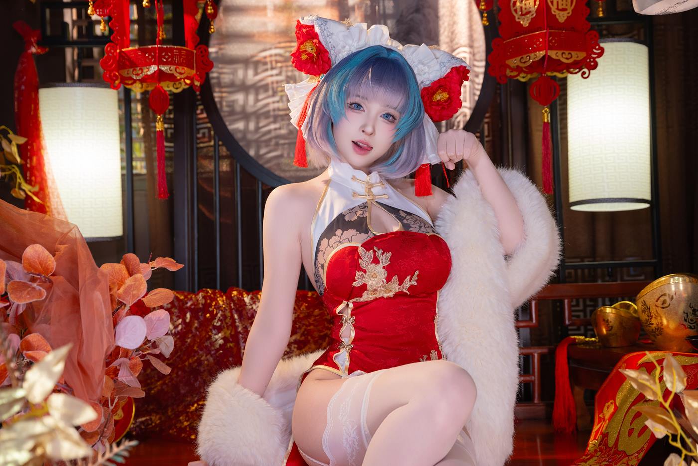 清水由乃 – 柴郡新春旗袍43P-COS世界