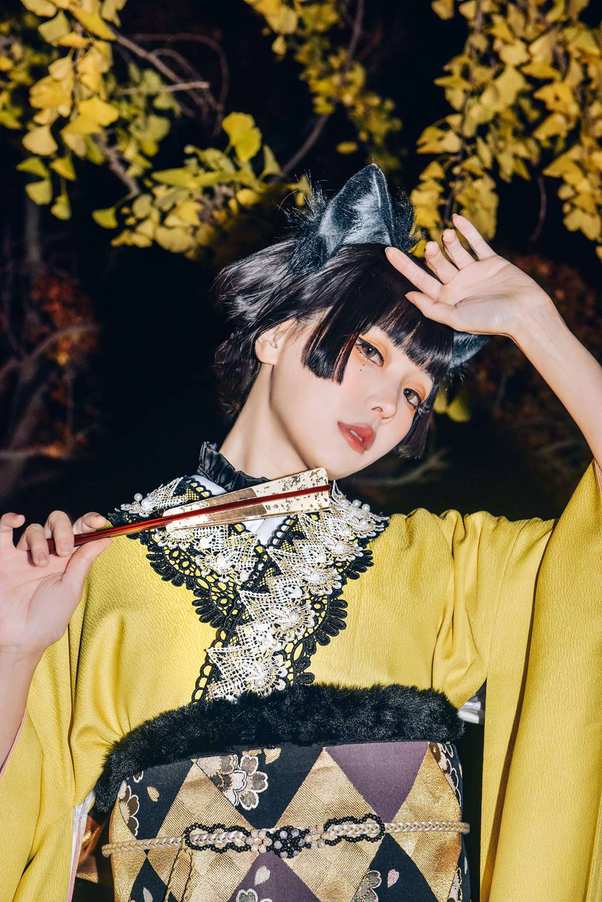 图片[2]-Ely_eee(ElyEE子)  – Ginkgo Black Cat 銀杏黑貓23P-COS世界