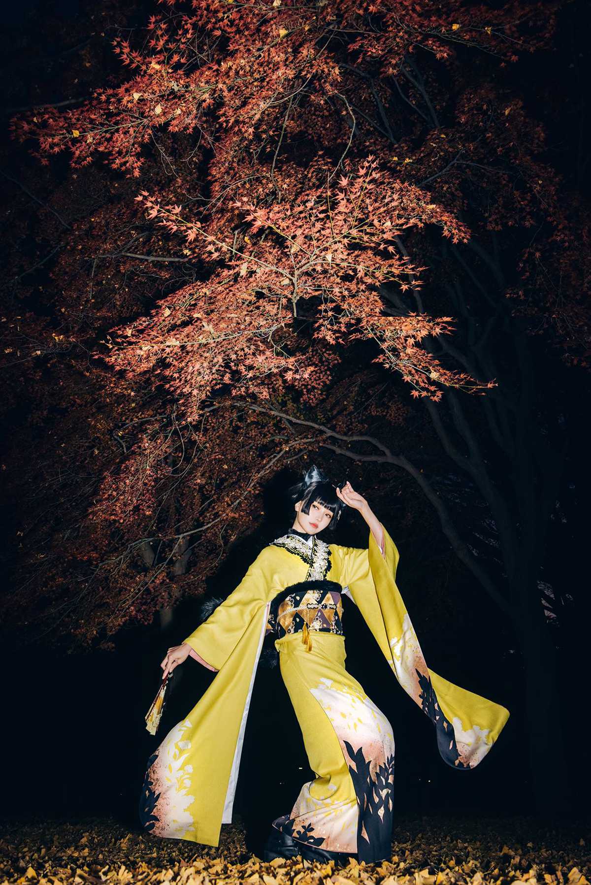 图片[3]-Ely_eee(ElyEE子)  – Ginkgo Black Cat 銀杏黑貓23P-COS世界