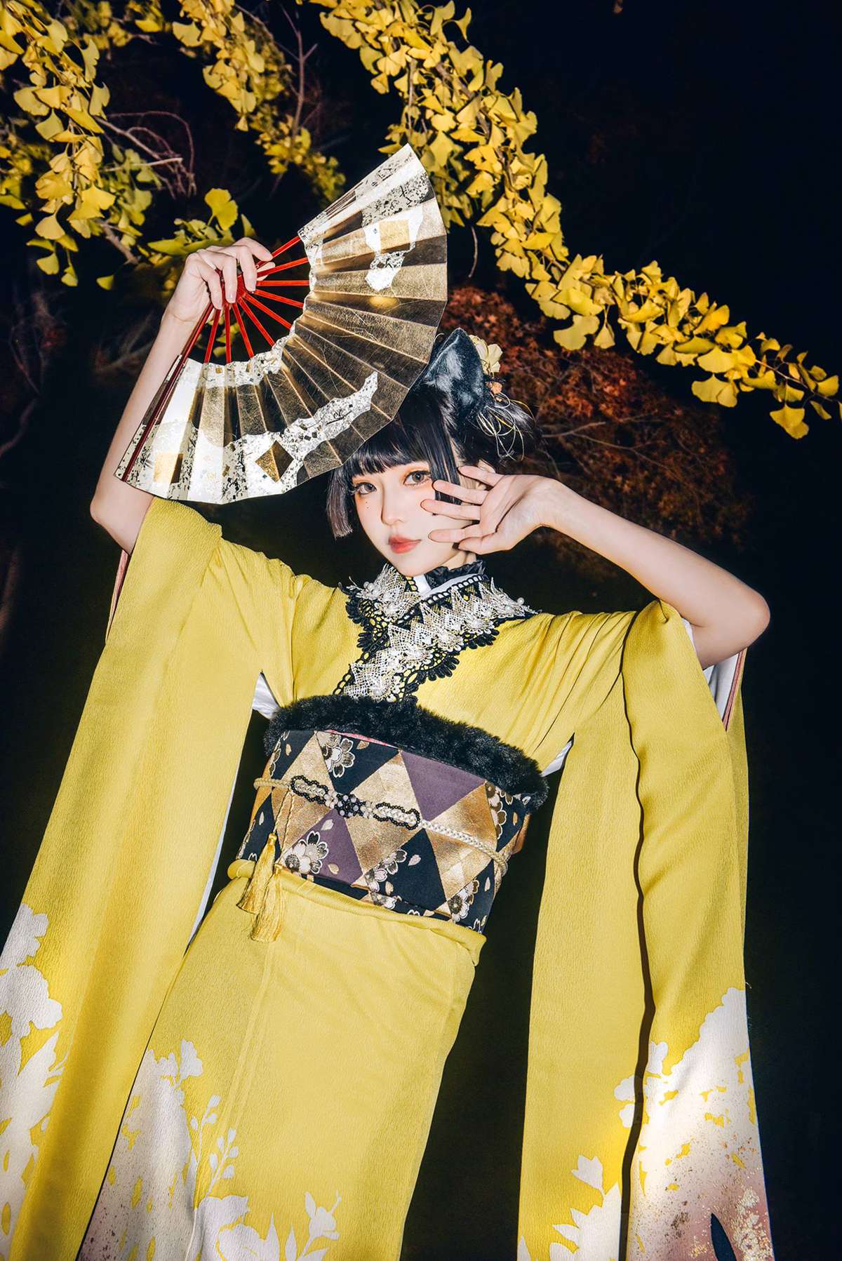 图片[4]-Ely_eee(ElyEE子)  – Ginkgo Black Cat 銀杏黑貓23P-COS世界