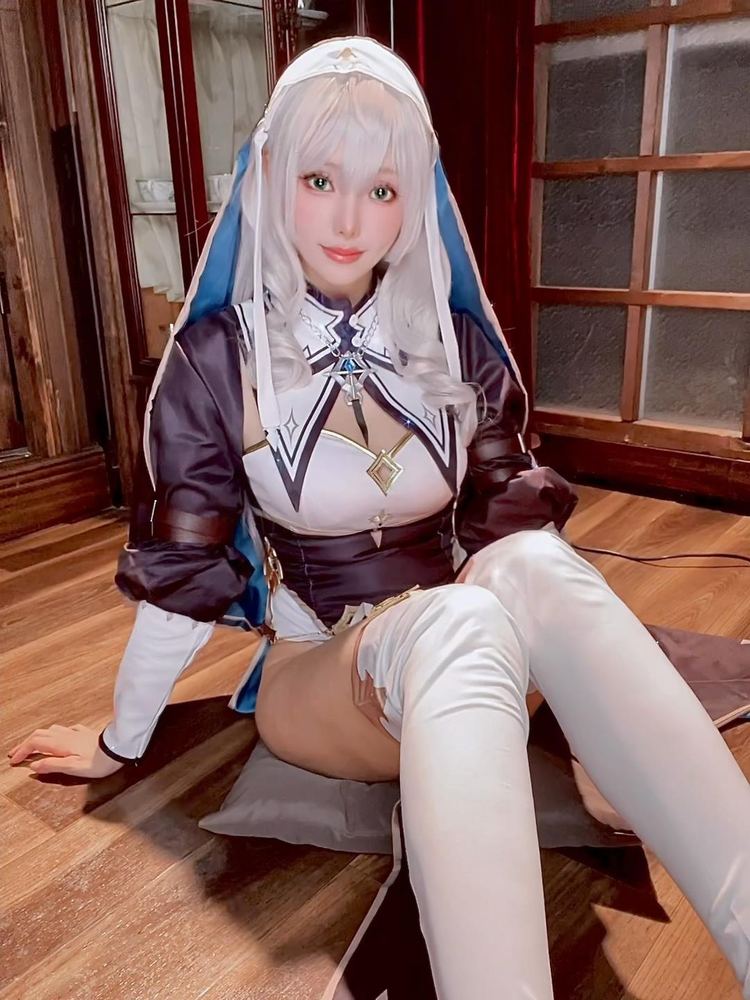 图片[3]-Ely_eee(ElyEE子)  – Shirogane noel~Nun 24P-COS世界