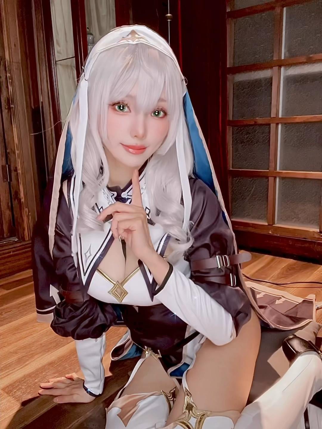 图片[4]-Ely_eee(ElyEE子)  – Shirogane noel~Nun 24P-COS世界
