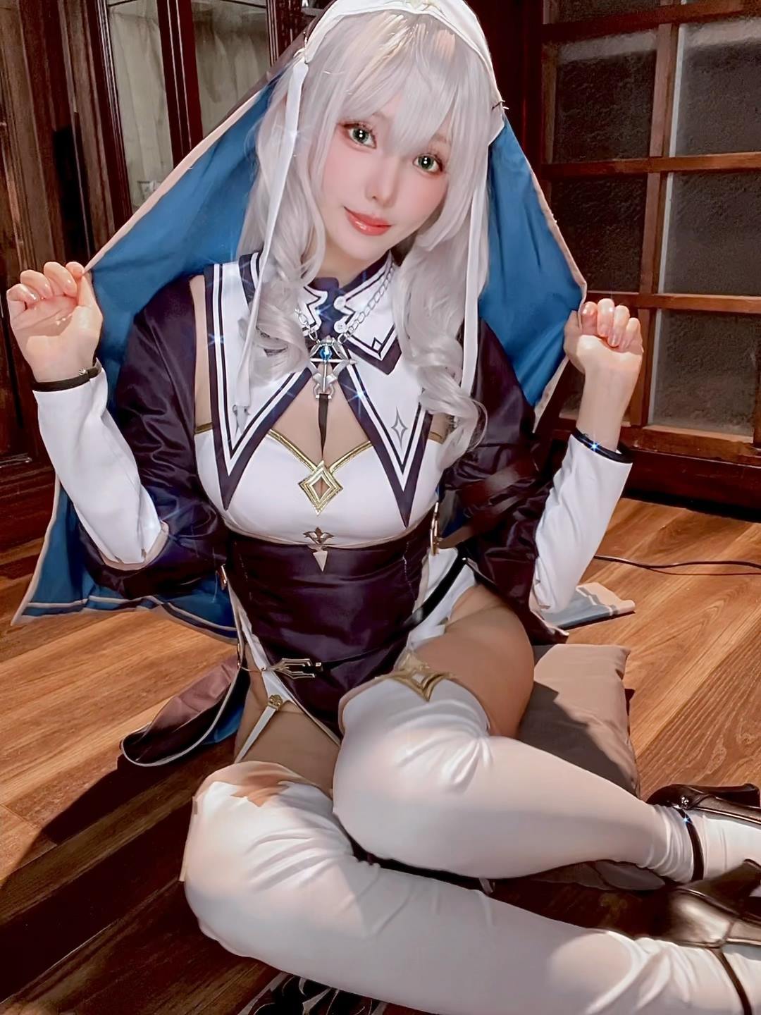 图片[5]-Ely_eee(ElyEE子)  – Shirogane noel~Nun 24P-COS世界
