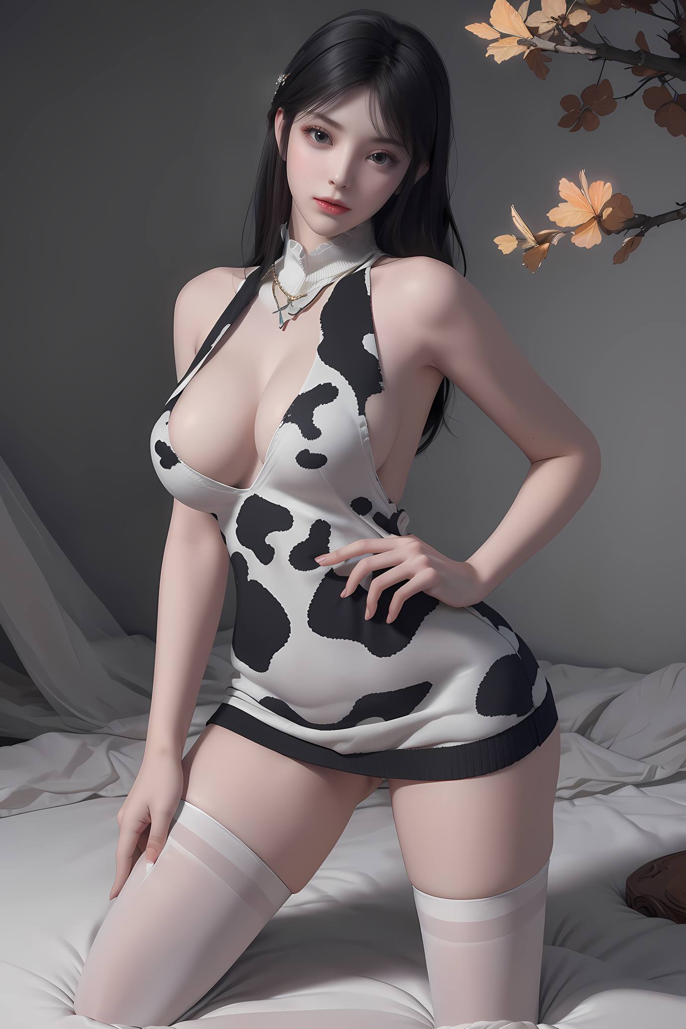 图片[3]-AI 绘画 549 萧熏儿 奶牛装 33P-COS世界