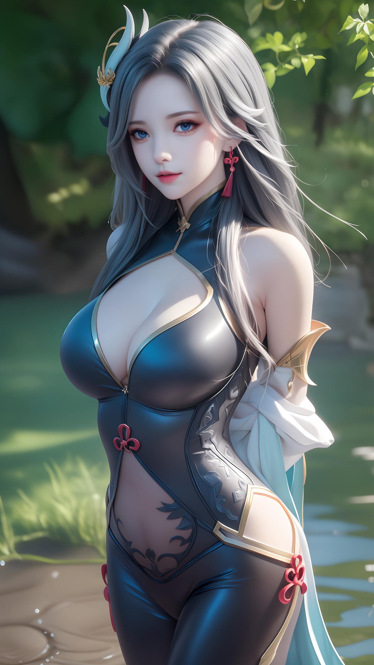 图片[4]-原神申鹤 姓感原服和泳衣 55P-COS世界