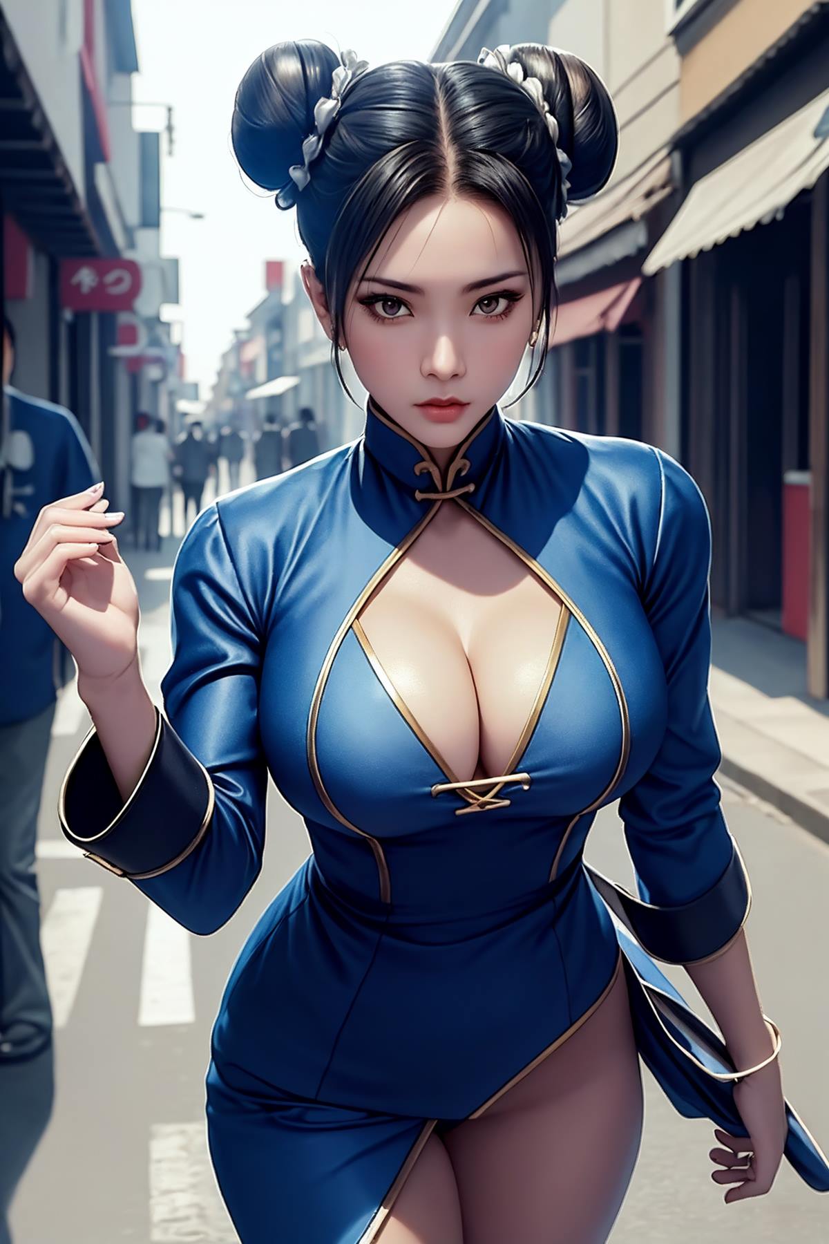 图片[2]-街头霸王：杏感女神春丽情趣旗袍仅身衣 94P-COS世界