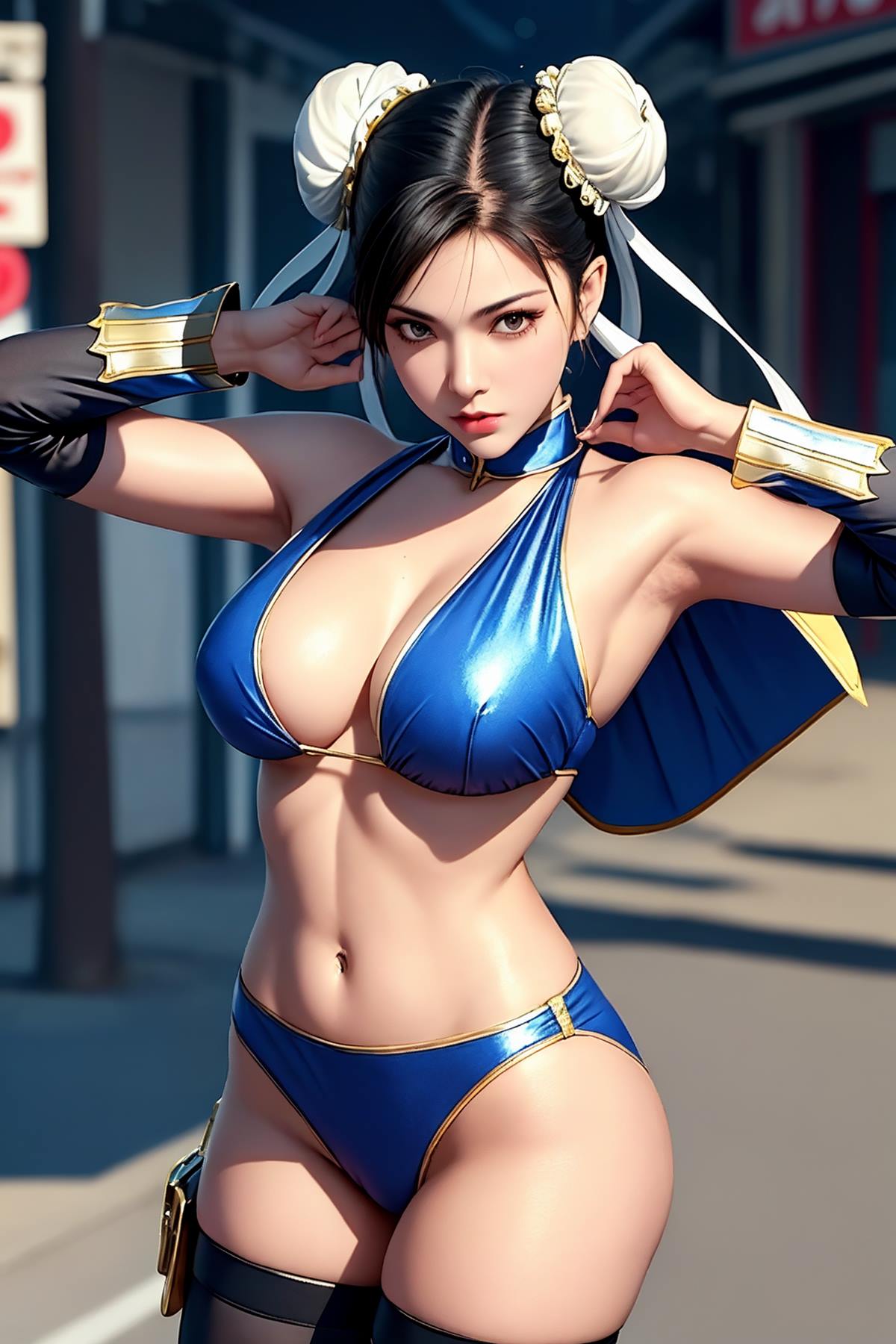 图片[3]-街头霸王：杏感女神春丽情趣旗袍仅身衣 94P-COS世界