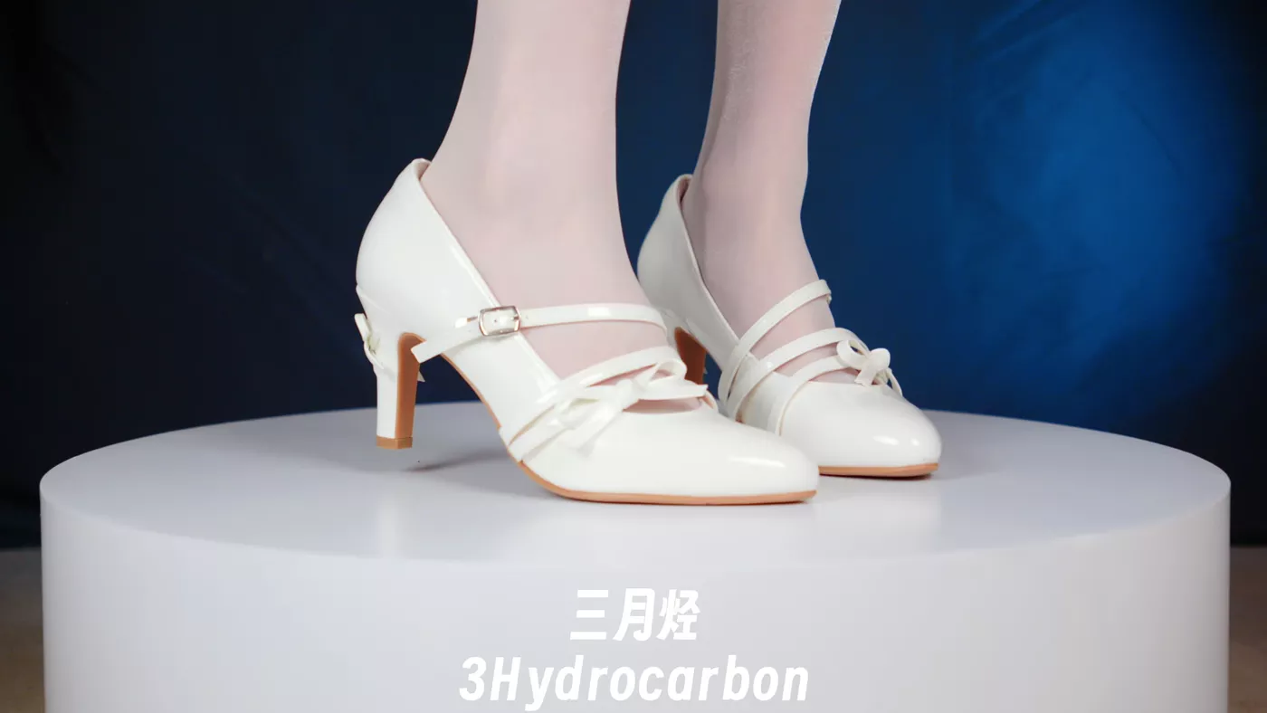 图片[2]-芝士好椰  – 纯洁白色——桃小坞花笺白 20P-COS世界