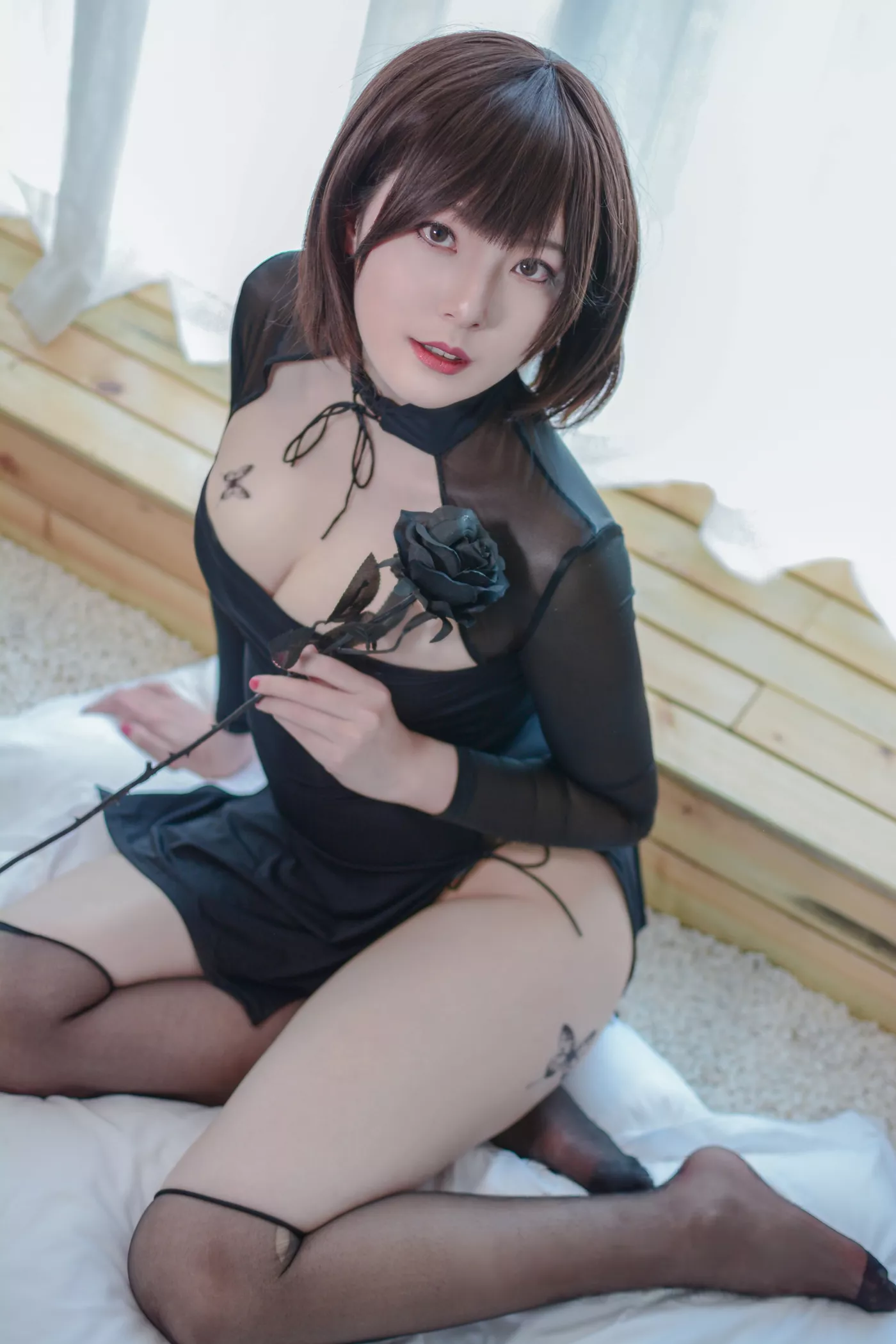 图片[2]-Natsuko夏夏子  – 开胸旗袍 9P-COS世界