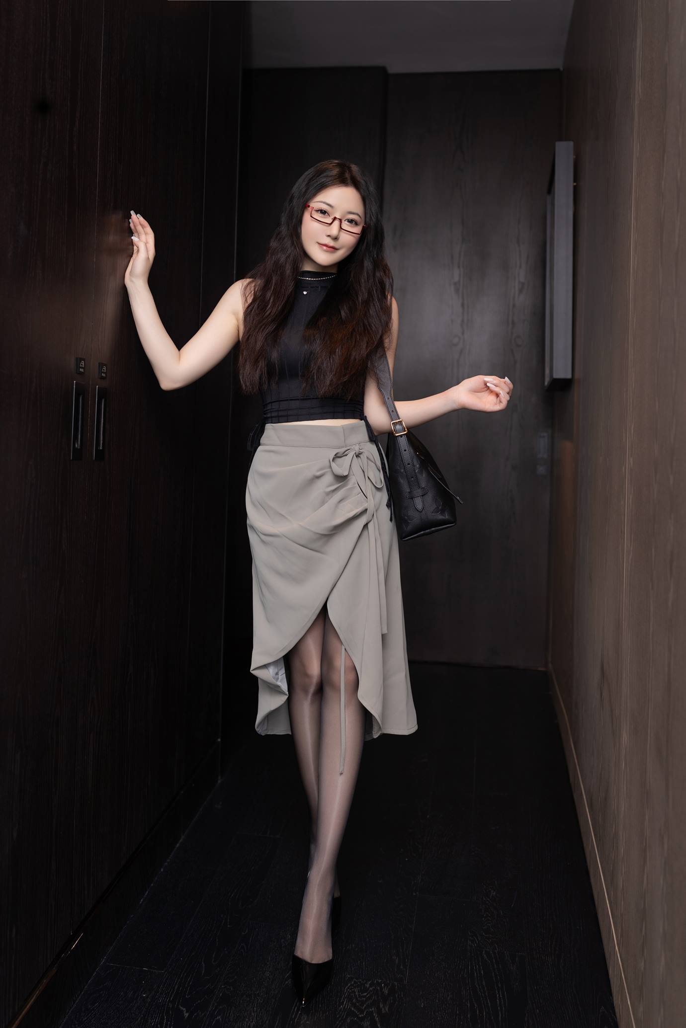 图片[4]-秀人名模鱼子酱Fish《眼镜娘》写真 63P-COS世界