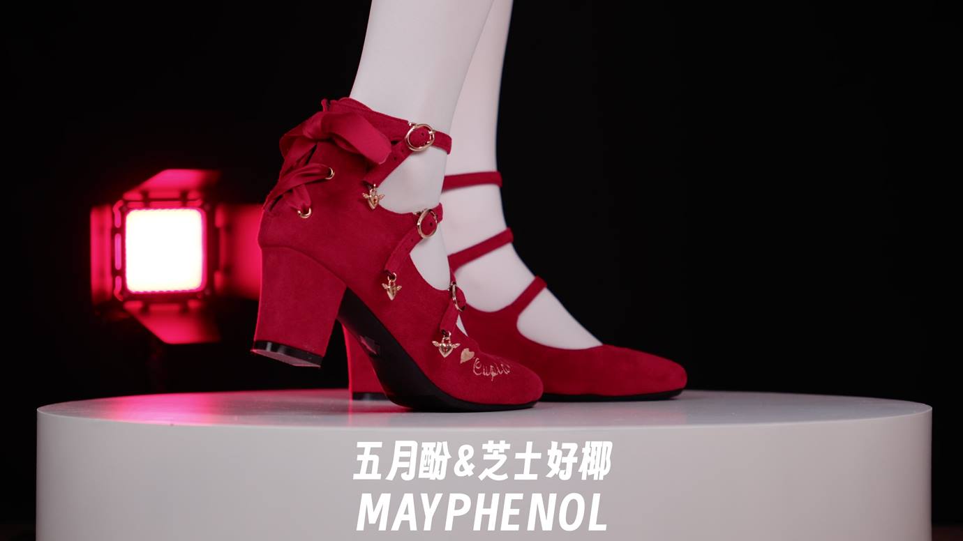 图片[3]-芝士好椰 – 红绒映春 奇迹岛丘比特之心绒面红色 20P-COS世界