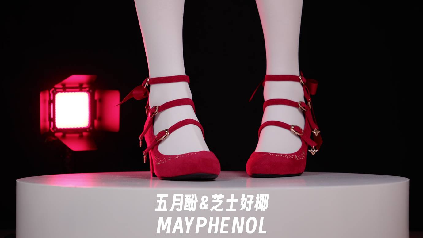 图片[4]-芝士好椰 – 红绒映春 奇迹岛丘比特之心绒面红色 20P-COS世界