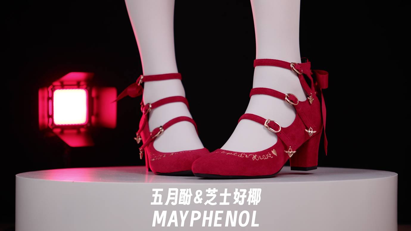图片[5]-芝士好椰 – 红绒映春 奇迹岛丘比特之心绒面红色 20P-COS世界