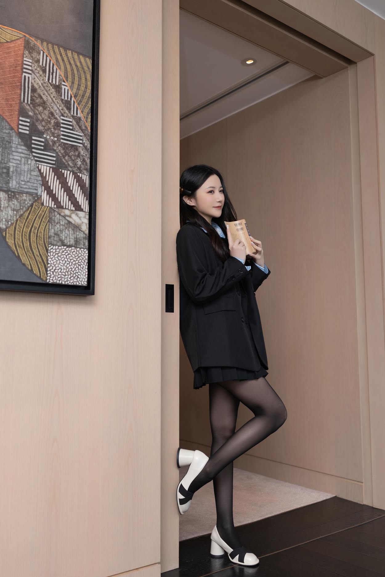 图片[2]-秀人名模鱼子酱Fish《校园少女》写真 45P-COS世界