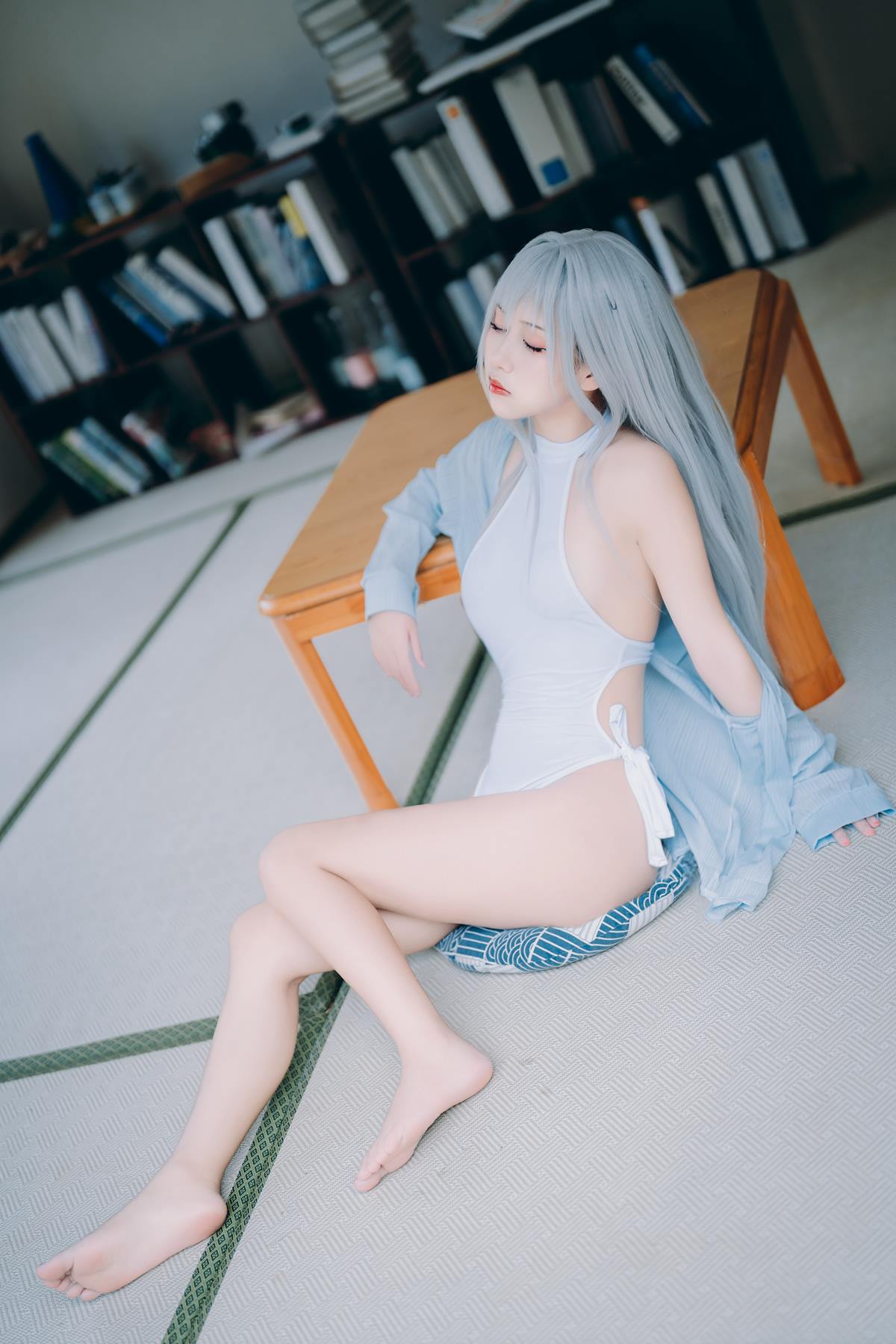 图片[3]-萌芽儿o0 – 白泳装 16P-COS世界
