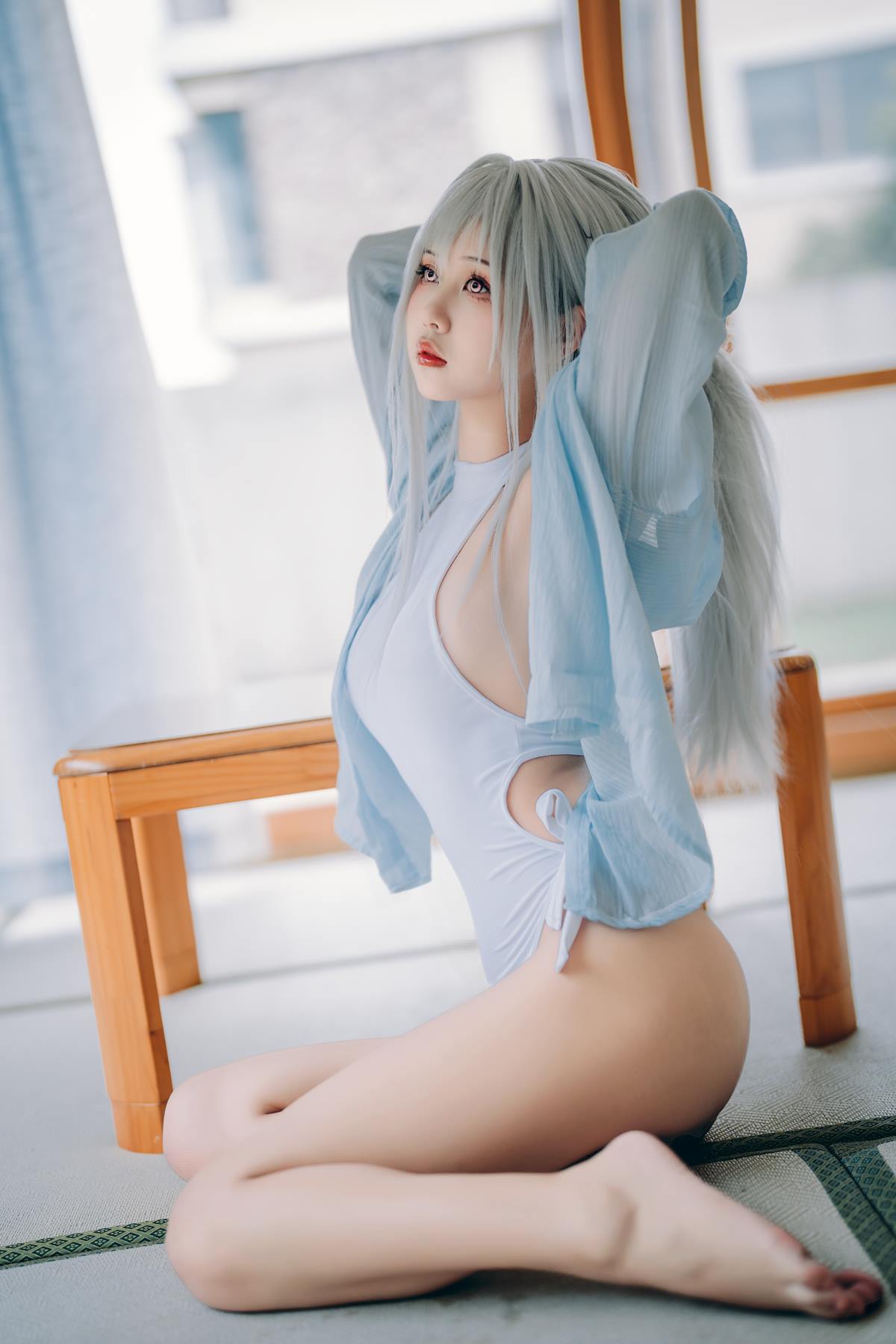 图片[5]-萌芽儿o0 – 白泳装 16P-COS世界